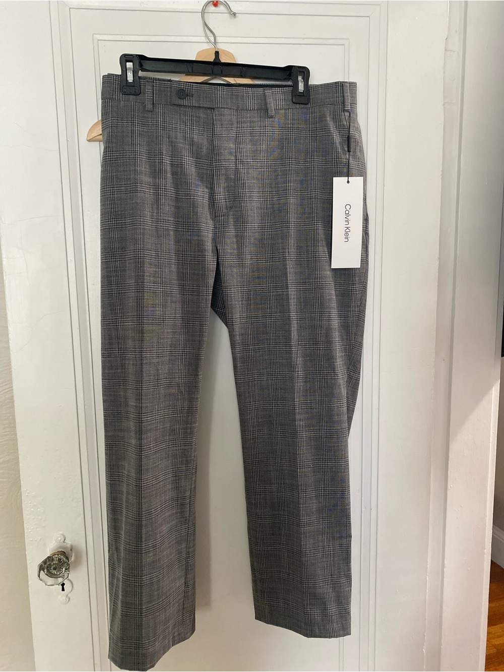 Calvin Klein Slim Fit Herringbone Dress Pants 40x30